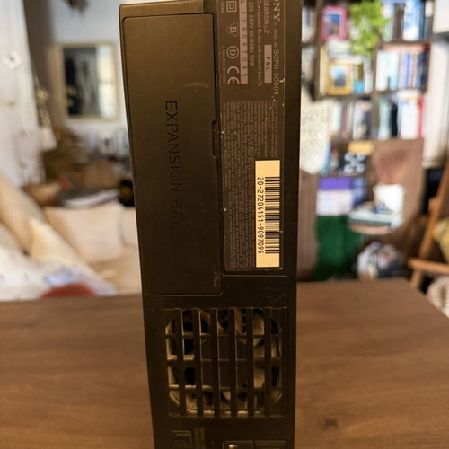 PlayStation 2 with HDMI adaptor used, chipmodded