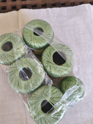 YarnArt Violet yarn set new, 6 pieces, mint color, 100% cotton