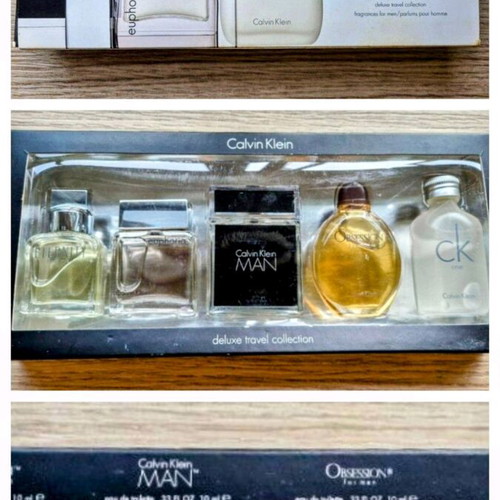 Calvin Klein Deluxe 5-Piece Travel Mini Perfume Set in 1 Box new