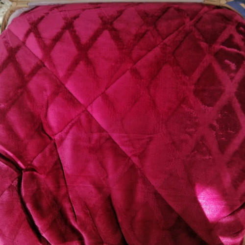 Palamaiki Nadine double comforter new, embossed flannel sherpa