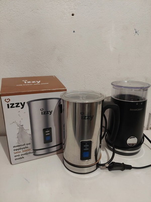 Izzy Milk Frother Latteccino 500W and SilverCrest Electric Coffee Grinder like new