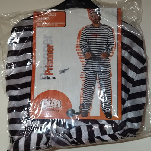 Carnival Costume Prisoner new, adult one size