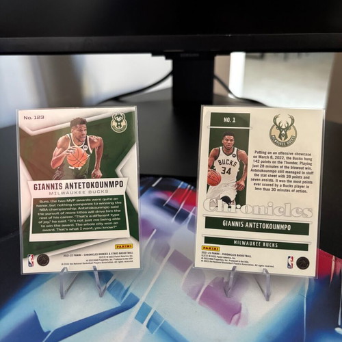 Giannis Antetokoumpo card lot, like new, Milwaukee Bucks