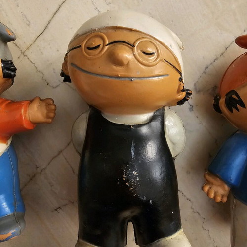 Mainzelmännchen figures vintage, used, all together