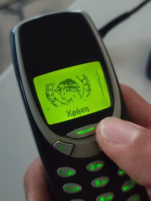 Nokia 3310 Classic μεταχειρισμένο μπλε τηλέφωνο βίντατζ με κουμπιά σπάνιο