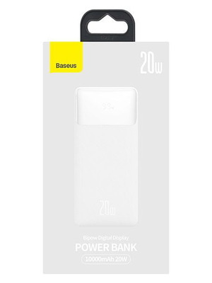 Baseus Bipow Fast Charge Power Bank PD+QC 20000mAh 20W λευκό σαν καινούργιο