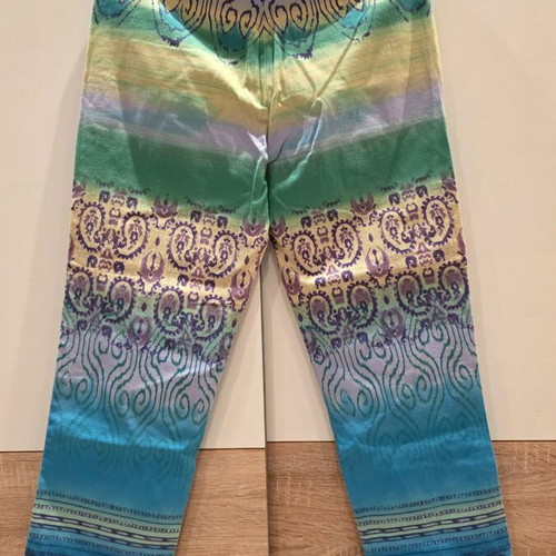 Aigner cotton high-waist cropped pants like new, multicolor, size S-M