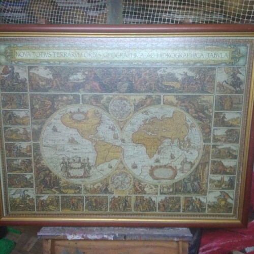 Educa puzzle frame 1500 pcs new, cherry wood 85x60
