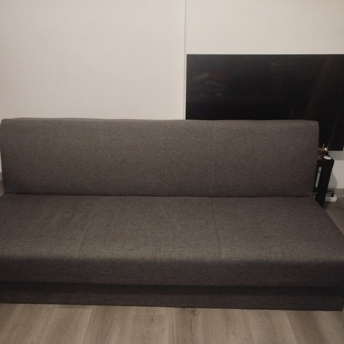 Three-seater sofa bed, dark grey from Praktiker