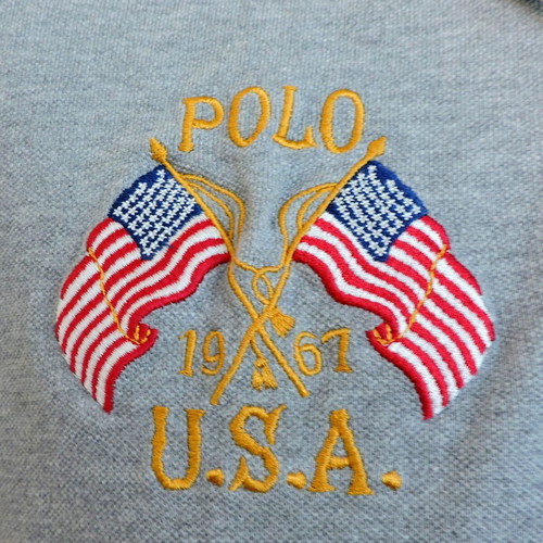 Ralph Lauren Polo Shirt Mens Short Sleeve Custom Fit Golf XL like new, gray