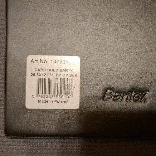 Business card holder Bantex new, holds 96 cards