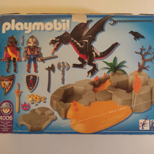 Playmobil Knights Super Set 4006 The Dragon's Lair like new with box and extras