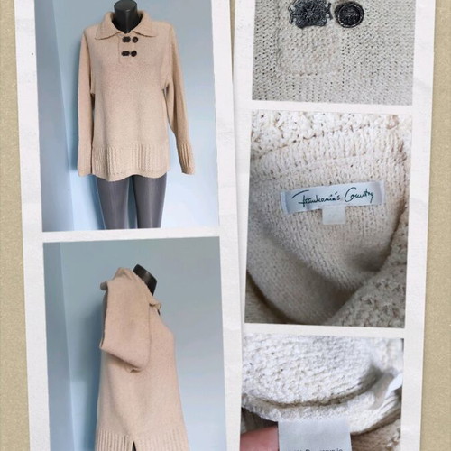 Linen Pullover Tunic like new, sizes L to XXL