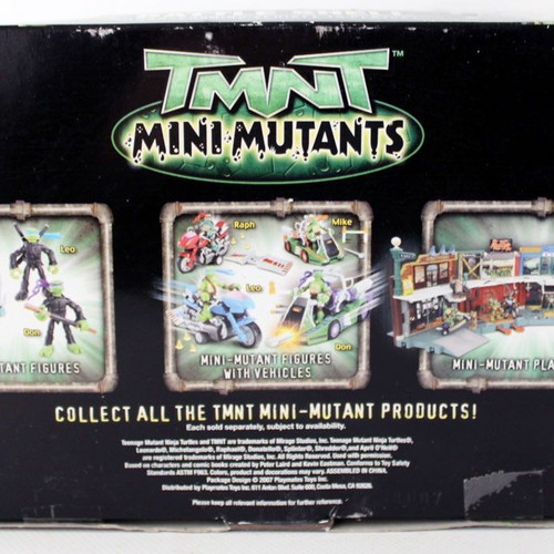 TMNT Ninja Turtles Mini Mutants Battle Shell Transforming Playset new