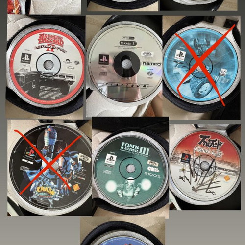 PlayStation PS1 game discs set