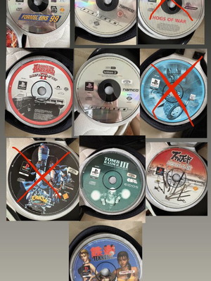 PlayStation PS1 game discs set