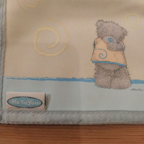 Me to You Tatty Teddy wallet like new, white-cream and turquoise