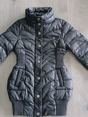 Sisley long jacket for girls, like new, black