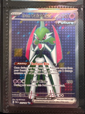 Pokémon TCG Iron Valiant EX Paradox Rift 225/182 Holo Ultra Rare καινούργιο