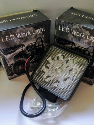 LED Work Light 27W Waterproof with 9 LEDs for Vehicles