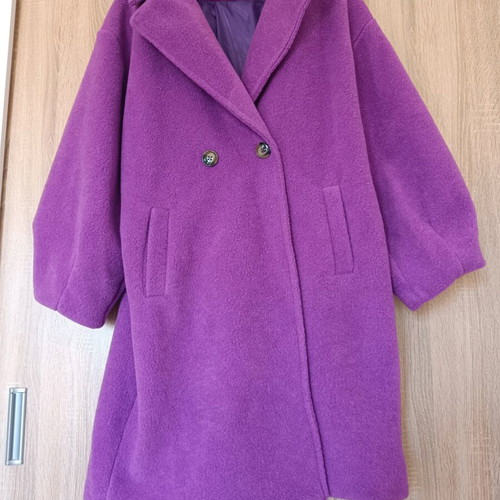 Magenta coat like new, one size, purple, oversize