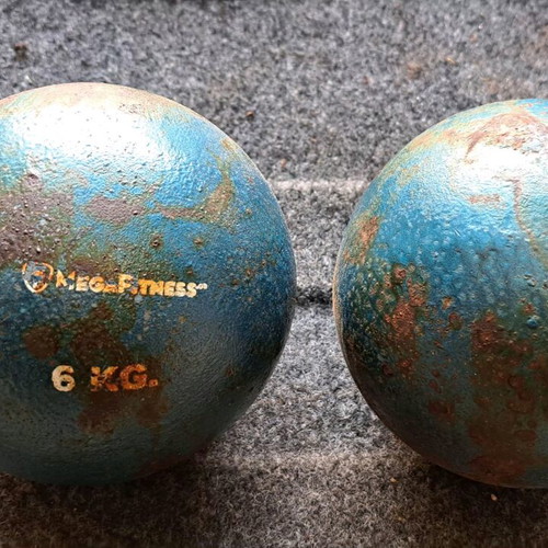 MegaFitness shot put 6kg used, set of 2 pieces