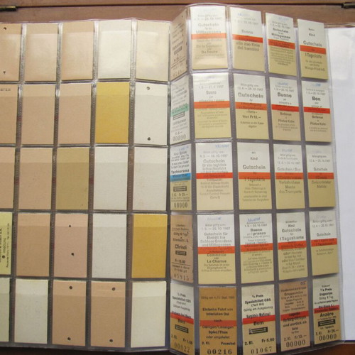 Swiss railway ticket collection used, 400 pieces with 2 holders