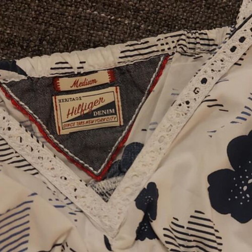 Tommy Hilfiger summer top size M like new, blue and white