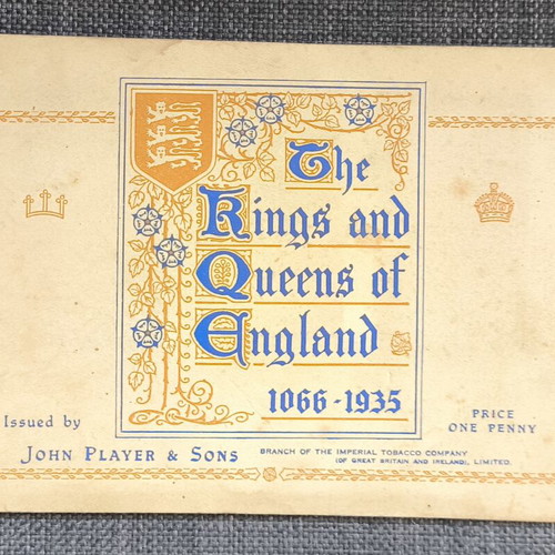 The Kings and Queens of England Album 1935 used, John Player & Sons