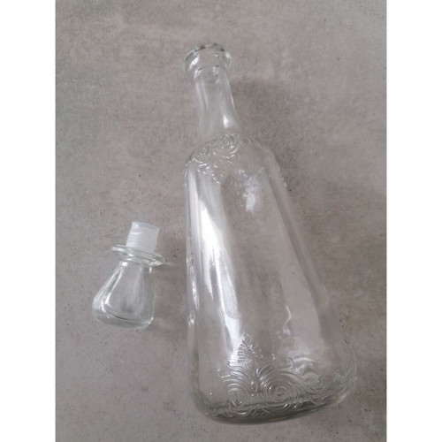 Glass collectible bottles like new, set of 3, 750ml and smaller