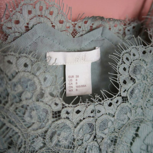 Lace top H&M mint color size Medium like new