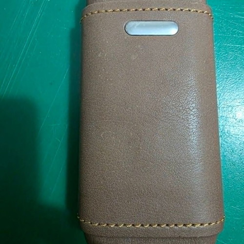 Luxury cigar accessory set with leather case and cutter