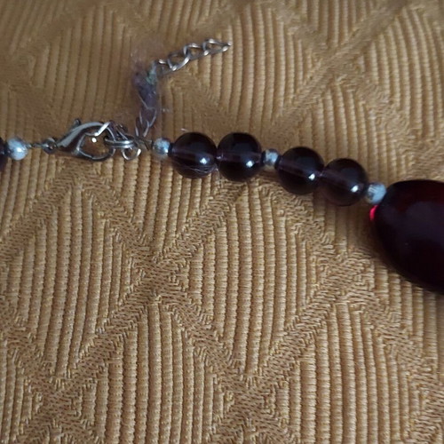 Amethyst necklace like new, maximum length 55cm