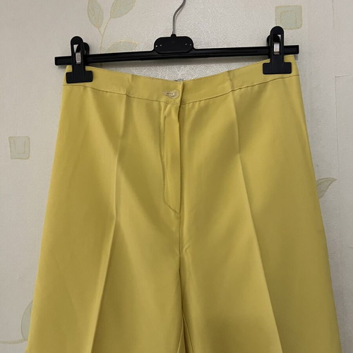 A-Style Yellow Women's Summer Pants 3/4 Length New