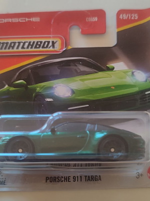 Porsche 911 Targa Matchbox car, dark green