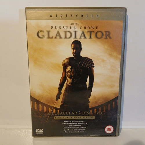 Gladiator DVD used with Greek subtitles, widescreen