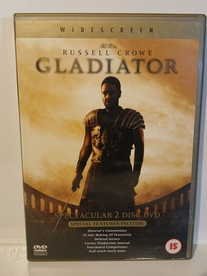 Gladiator DVD used with Greek subtitles, widescreen
