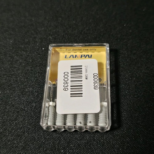 K-Files dental hand files 21mm #08 new, set of 6 pieces
