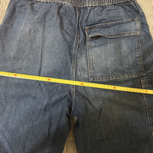 Denim cargo parachute pants used H&M Divided, size S, blue