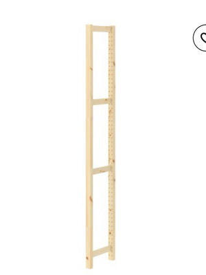 IKEA IVAR side unit set of 3, 30x179 cm, solid pine wood, new