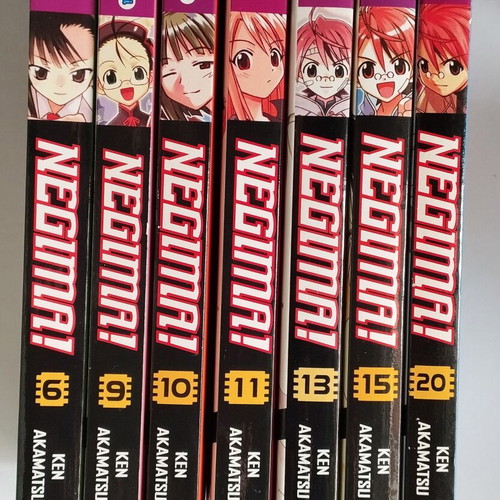Negima manga volumes 6, 9, 10, 11, 13, 15, 20 like new