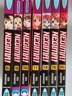 Negima manga volumes 6, 9, 10, 11, 13, 15, 20 like new