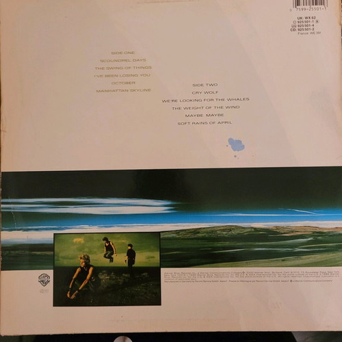 A-ha Scoundrel Days vinyl used