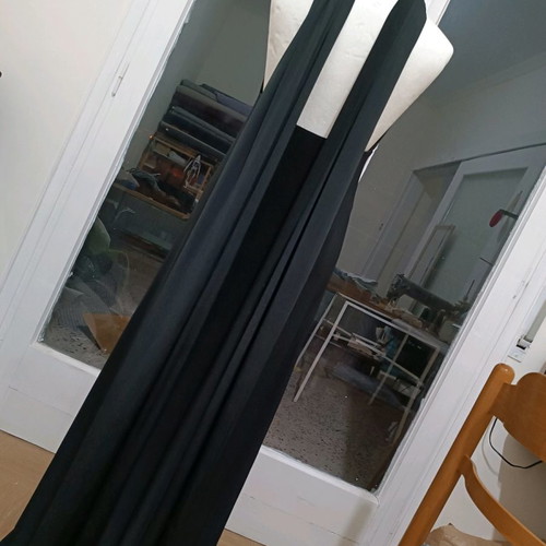 Black long versatile dress new, size S-M