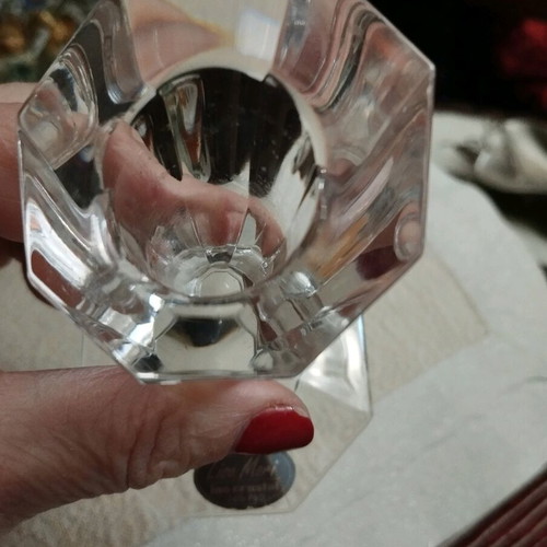 Lisa Mari 24% Crystal Candle Holder like new