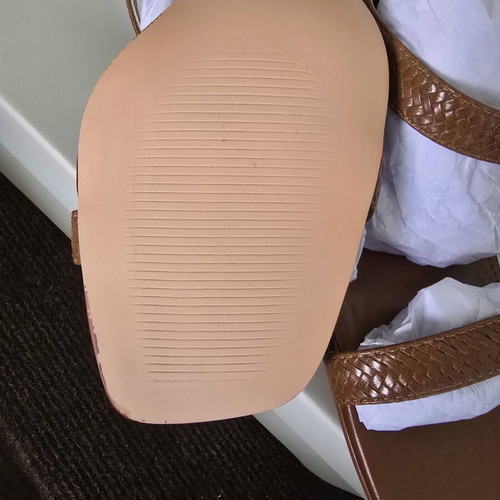 Sandals size 41 new, brown platform style