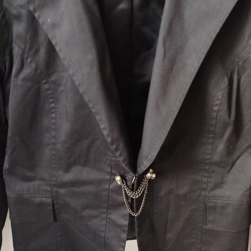 Women's jacket used size M, black short cotton