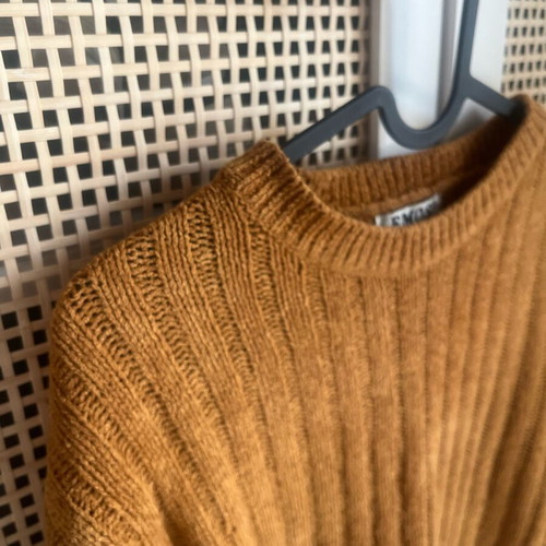 Vintage wool sweater unisex light brown, like new