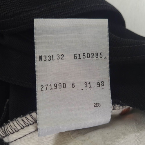 Levi's Orange Tab 615 Slim Tapered Black Jeans like new W33 L32