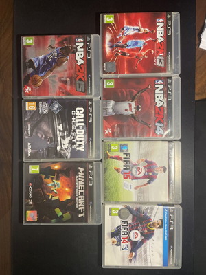 PlayStation 3 games like new, NBA 2K13, NBA 2K14, NBA 2K15, FIFA13, FIFA14, Minecraft, Call of Duty Ghosts